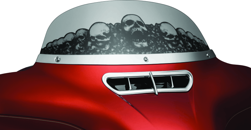 Kuryakyn Smooth Windshield Trim 14-Up Touring Chrome - Cycle City Outdoors