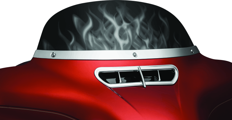 Kuryakyn Smooth Windshield Trim 14-Up Touring Chrome - Cycle City Outdoors