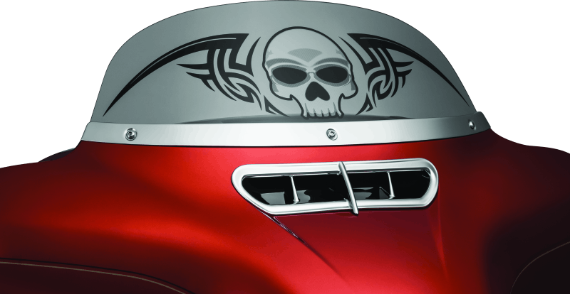 Kuryakyn Smooth Windshield Trim 14-Up Touring Chrome - Cycle City Outdoors