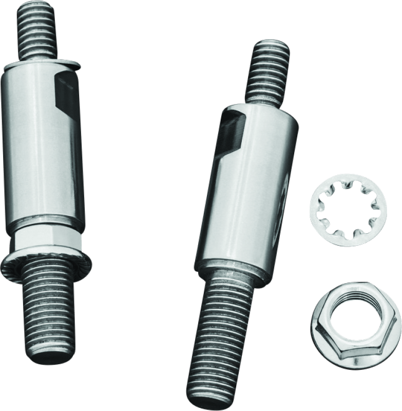 Kuryakyn Raised Mirror Adaptors Metric Models (Excluding Yamaha) Chrome - Cycle City Outdoors