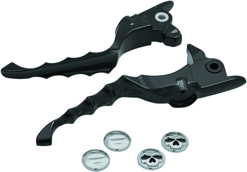 Kuryakyn Zombie Lever Set 17-Up Touring Gloss Black - Cycle City Outdoors