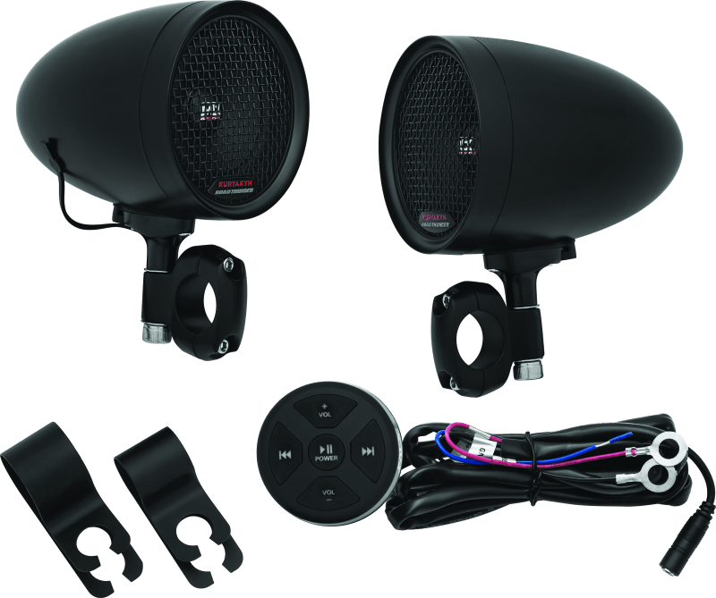 Kuryakyn Road Thunder Speaker Pods Bluetooth Audio Controller Black - Cycle City Outdoors