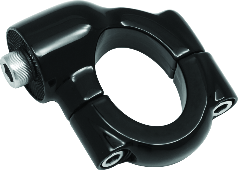 Kuryakyn Side Mount License Plate Holder Clamp Softail Models Gloss Black - Cycle City Outdoors