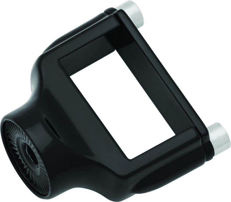 Kuryakyn Side Mount License Plate Holder Clamp 86-23 XL Models Gloss Black - Cycle City Outdoors