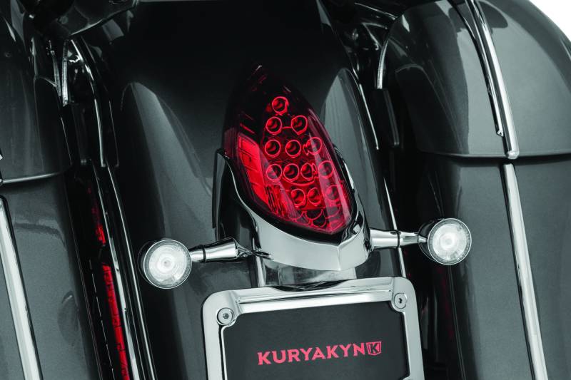Kuryakyn Rear Turn Signal & License Plate Mount Indian Chrome - Cycle City Outdoors