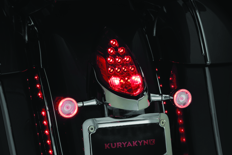 Kuryakyn Rear Turn Signal & License Plate Mount Indian Chrome - Cycle City Outdoors