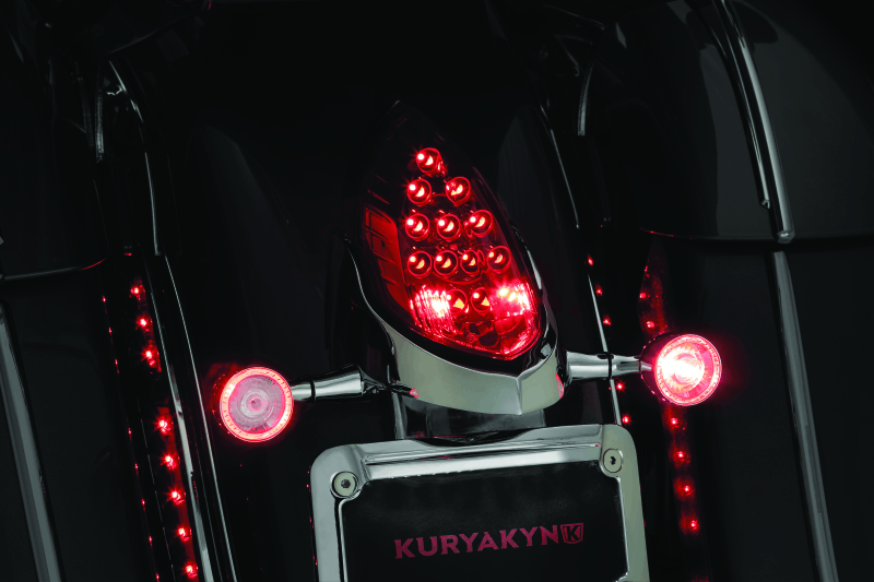 Kuryakyn Rear Turn Signal & License Plate Mount Indian Chrome - Cycle City Outdoors