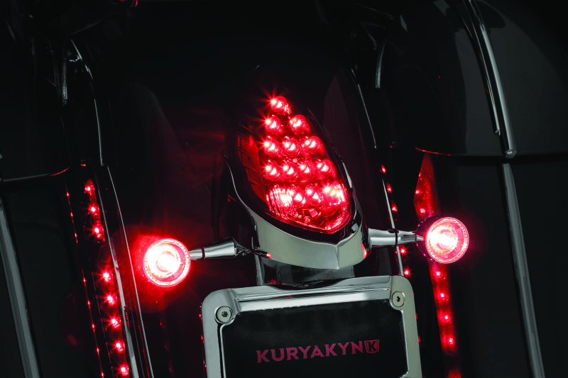 Kuryakyn Rear Turn Signal & License Plate Mount Indian Chrome - Cycle City Outdoors