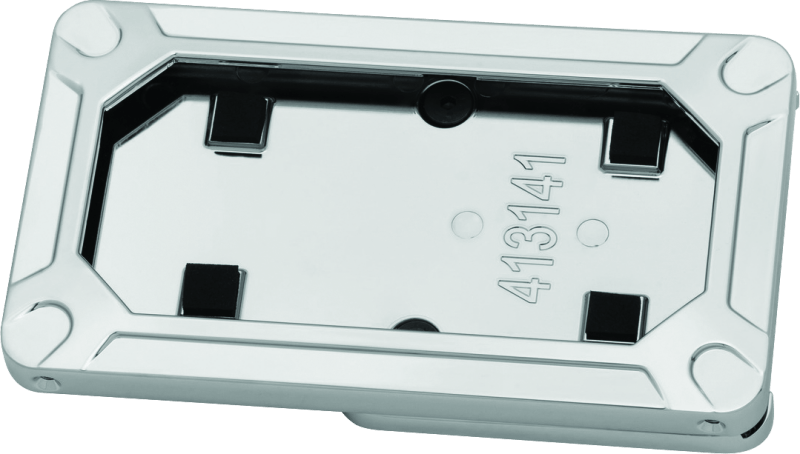 Kuryakyn Nova Side Mount License Plate Frame Gloss Chrome - Cycle City Outdoors