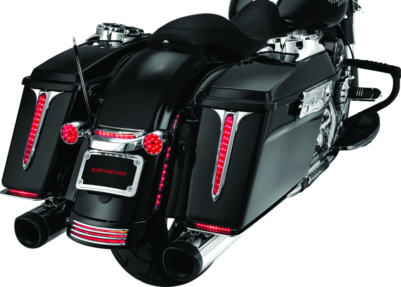 Kuryakyn L.E.D. Turn Signal Bar Filler Panel Red - Cycle City Outdoors