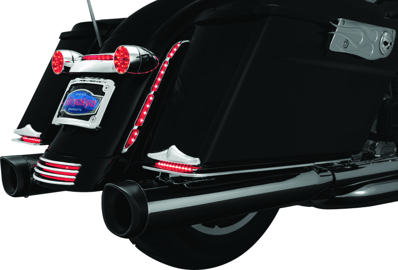 Kuryakyn L.E.D. Turn Signal Bar Filler Panel Red - Cycle City Outdoors