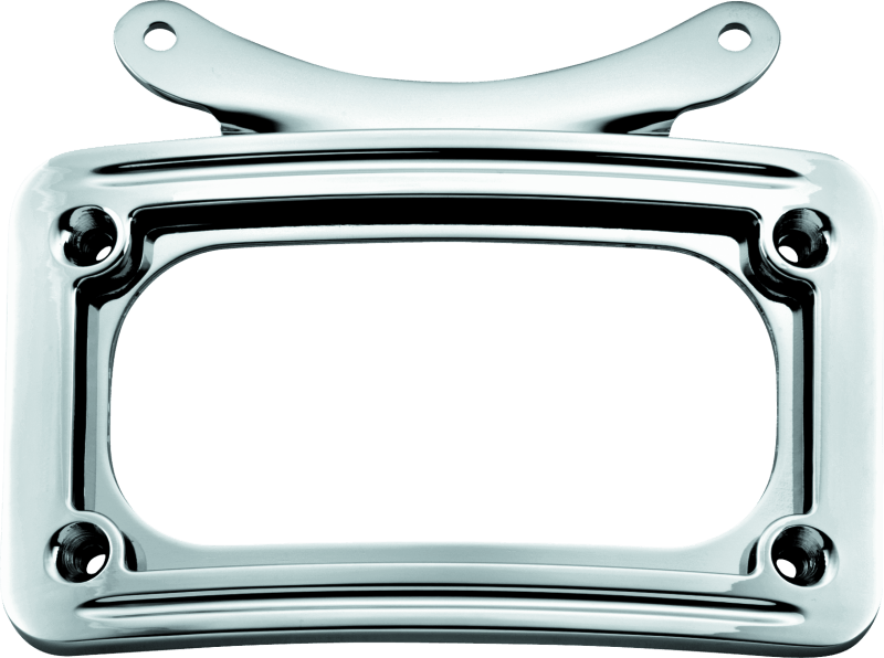Kuryakyn Curved License Plate Frame Chrome - Cycle City Outdoors