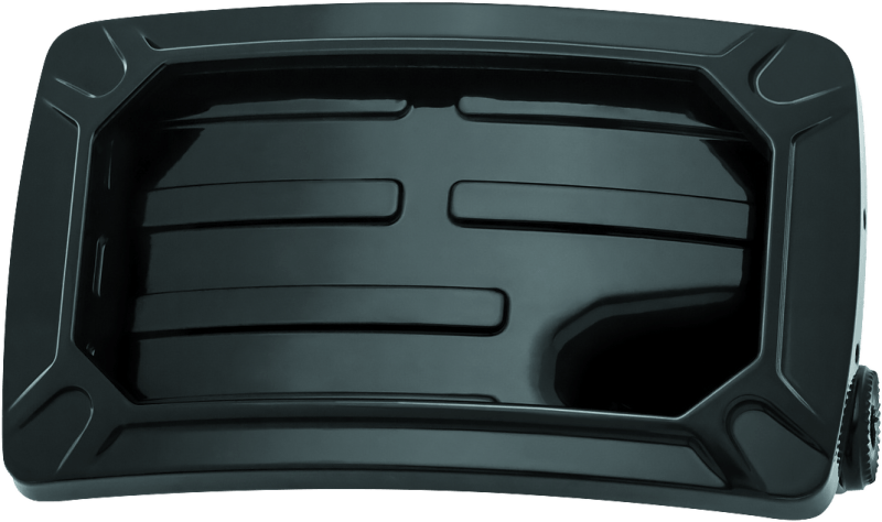 Kuryakyn Nova Curved Horizontal Mount Side License Plate Holder Gloss Black - Cycle City Outdoors