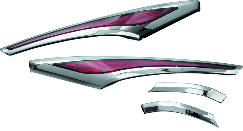 Kuryakyn L.E.D. Saddlebag Accent Swoops 12-17 GL1800 Chrome - Cycle City Outdoors