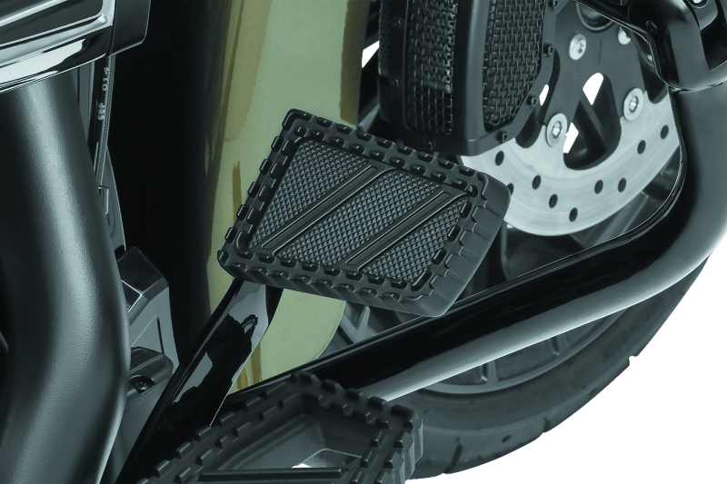 Kuryakyn Riot Brake Pedal Pad FL Models Satin Black - Cycle City Outdoors