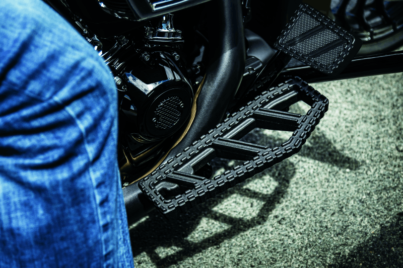 Kuryakyn Riot Brake Pedal Pad FL Models Satin Black - Cycle City Outdoors