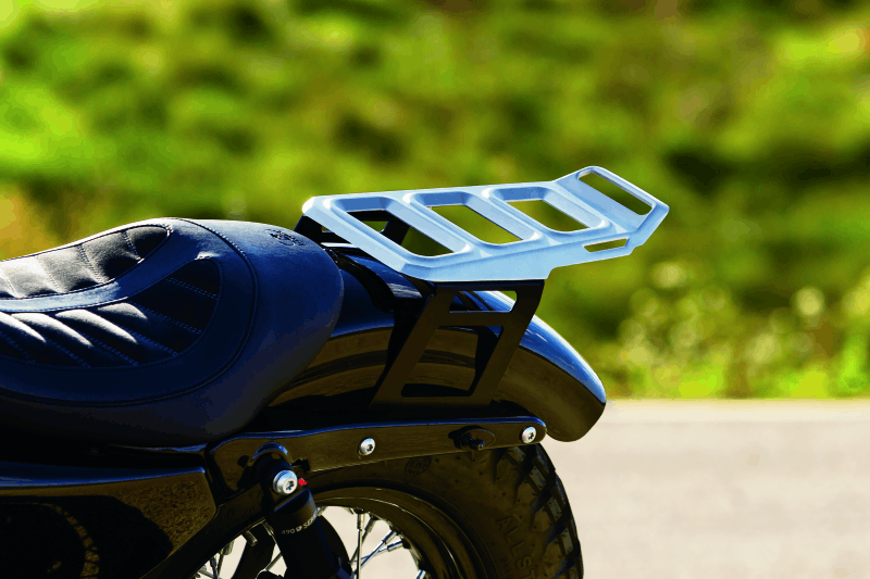 Kuryakyn Dillinger Luggage Rack Silver - Cycle City Outdoors