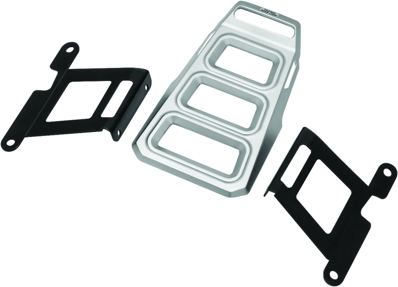 Kuryakyn Dillinger Luggage Rack Silver - Cycle City Outdoors