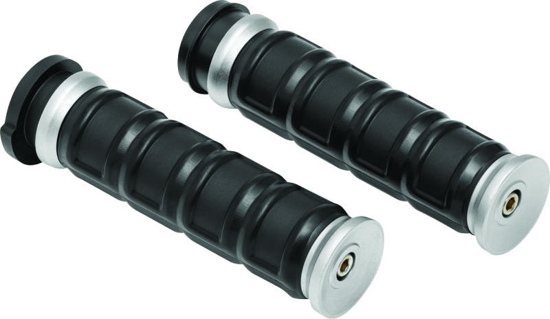 Kuryakyn Dillinger Grips Throttle-By-Wire Silver - Cycle City Outdoors