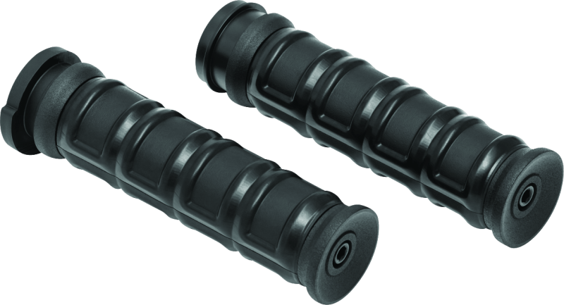 Kuryakyn Dillinger Grips Throttle-By-Wire Black - Cycle City Outdoors
