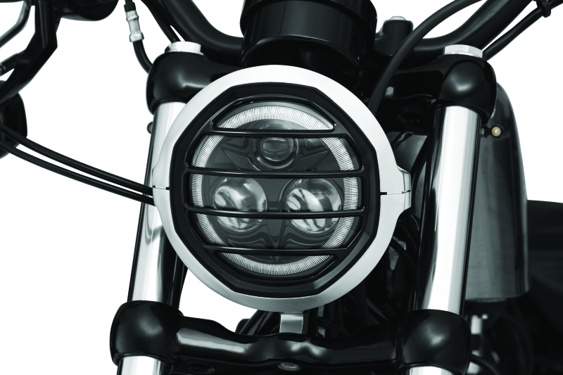 Kuryakyn Dillinger Headlight Trim 5-3/4 Sil - Cycle City Outdoors