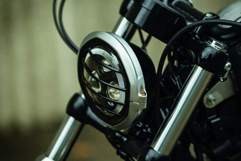 Kuryakyn Dillinger Headlight Trim 5-3/4 Sil - Cycle City Outdoors