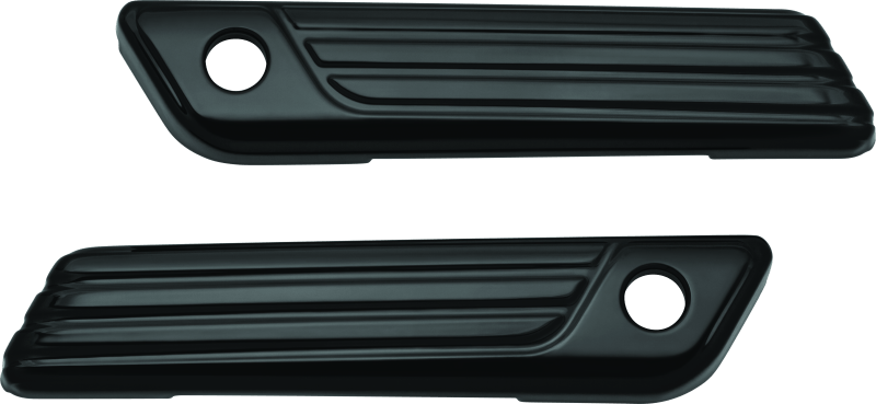 Kuryakyn Tri-Line Saddlebag Hinge Covers Gloss Black - Cycle City Outdoors