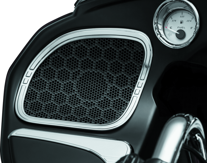 Kuryakyn Tri-Line Speaker Accents For Road Glide Chrome - Cycle City Outdoors