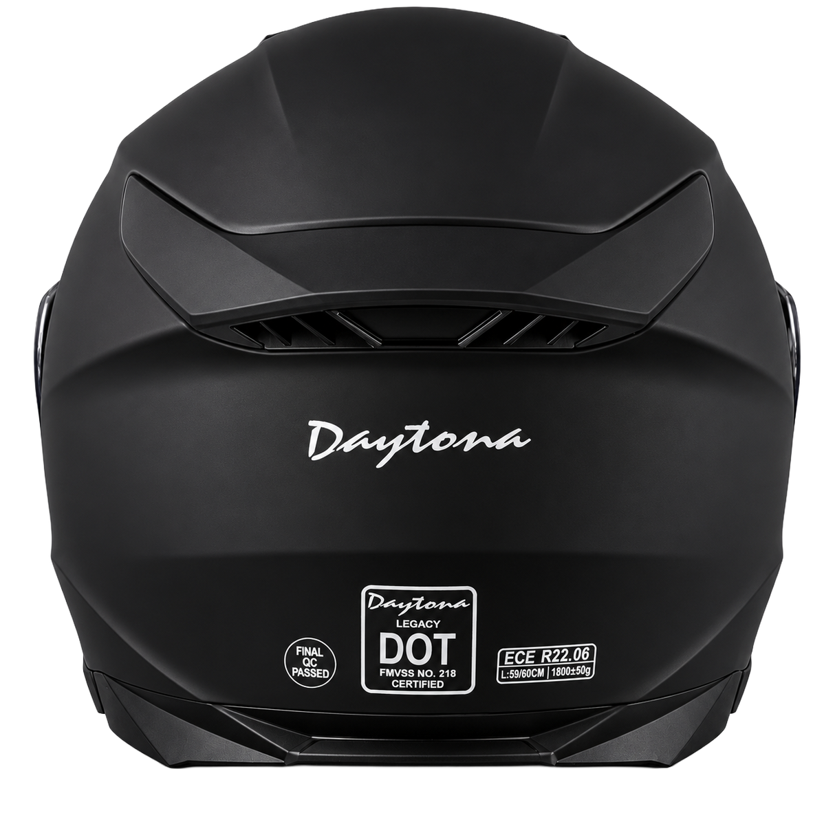 Daytona D.O.T. & ECE Daytona Legacy- Dull Black Modular Motorcycle Helmet