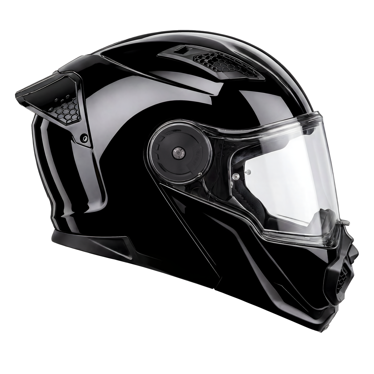Daytona - D.O.T. & ECE Daytona C6- Hi-Gloss Black Modular Motorcycle Helmet