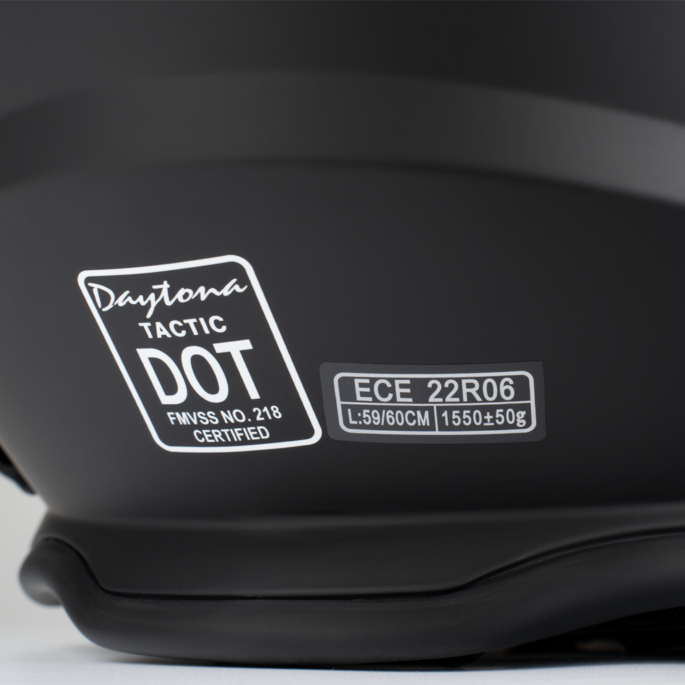 Daytona Tactic Off Road Helmet - D.O.T. & ECE - Dull Black