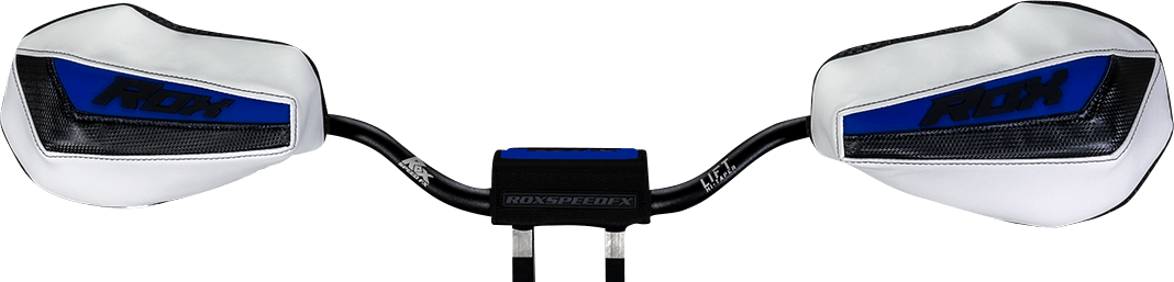 ROX SPEED FX Handguards - Generation 3 Flex-Tec - Black/White/Blue FT3-HG-BWB