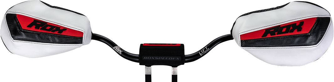 ROX SPEED FX Handguards - Generation 3 Flex-Tec - Black/White/Red FT3-HG-BWR