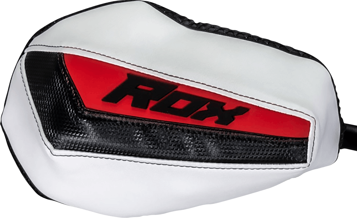 ROX SPEED FX Handguards - Generation 3 Flex-Tec - Black/White/Red FT3-HG-BWR