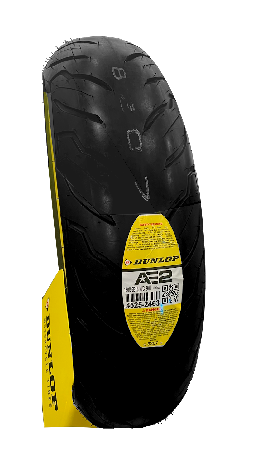 DUNLOP Tire - AE2 - Rear - 180/55B18 - 80H 45252463