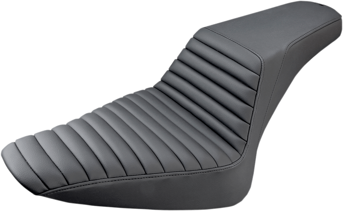 SADDLEMEN Step-Up Seat - Front Tuck-n-Roll - Black - Part No. 812-26-171