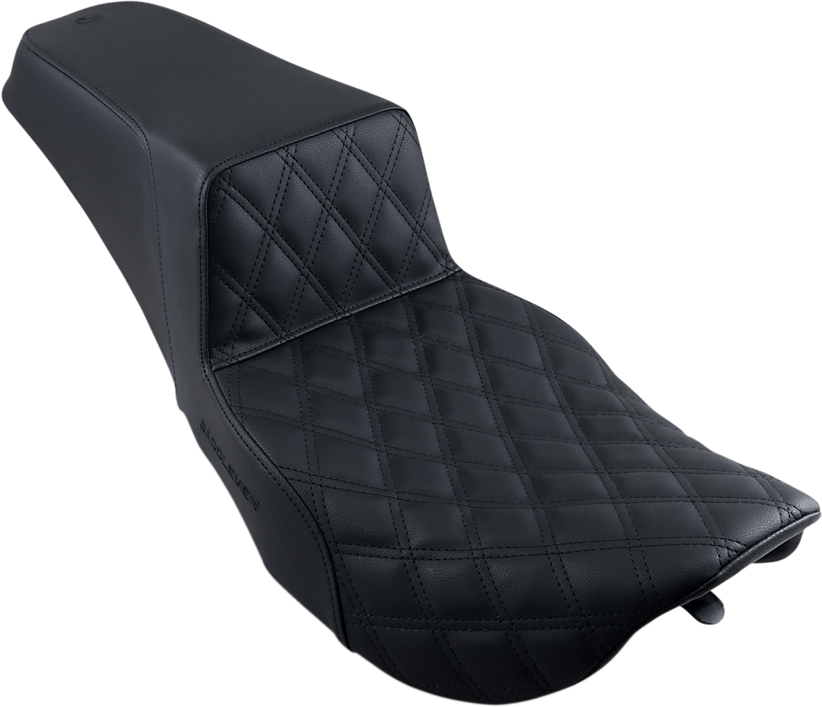 SADDLEMEN Step-Up Seat - Front Lattice Stitch - Black 897-06-172