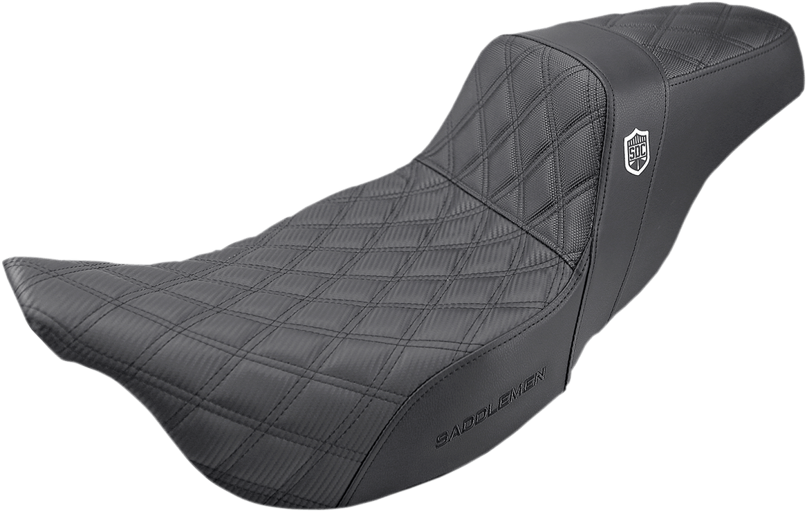 SADDLEMEN Pro Series SDC Performance Seat SC80807DB - Lattice Stitch for '08 - '23 FL