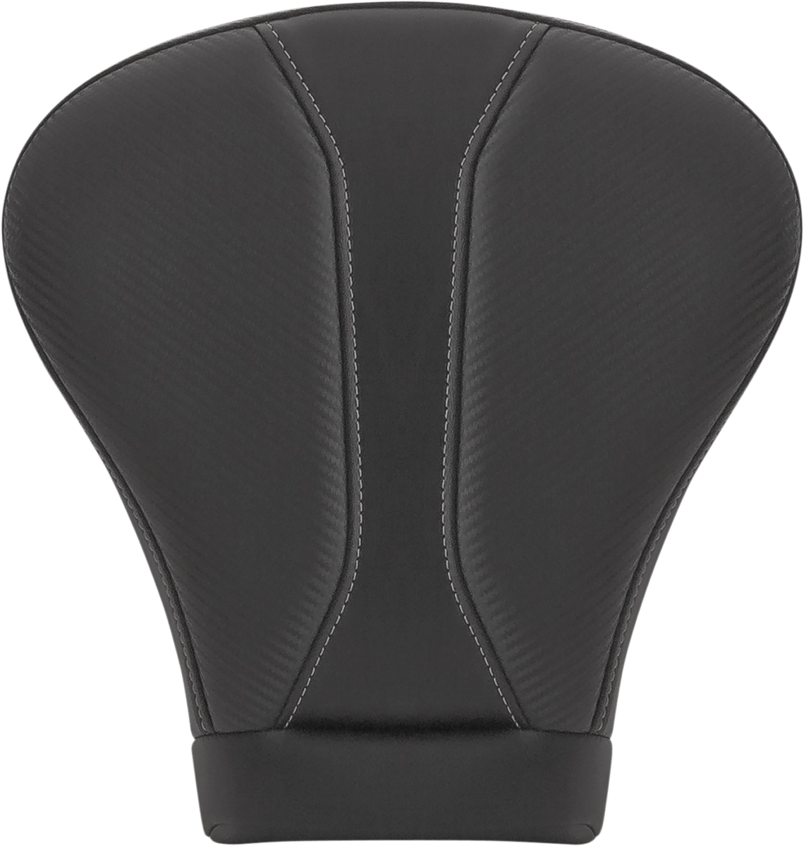 SADDLEMEN Dominator Pillion Pad - Extended Reach/Touring - Black with Gray Stitching - FLH/FLT '08-'22 (Part No: 808-07B-0142EXT)