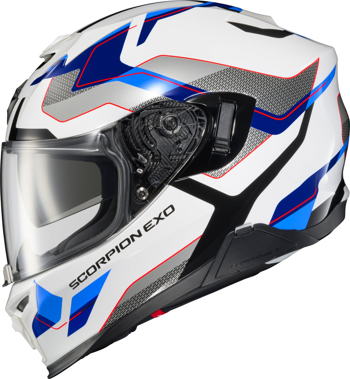 Scorpion - Exo T520 Full Face Helmet Zuse White/Blue 2x