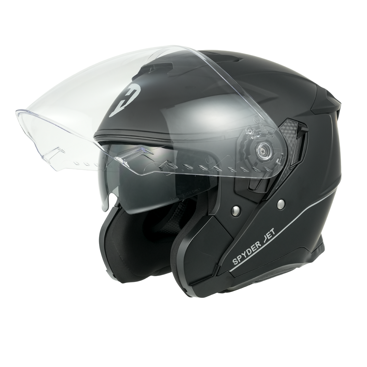 Daytona Spyder Jet- Dull Black D.O.T. & ECE approved