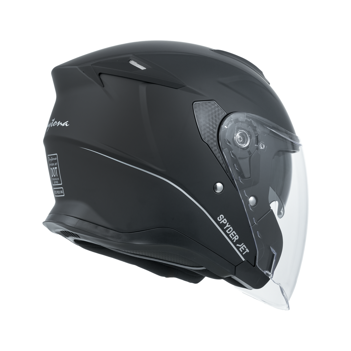 Daytona Spyder Jet- Dull Black D.O.T. & ECE approved