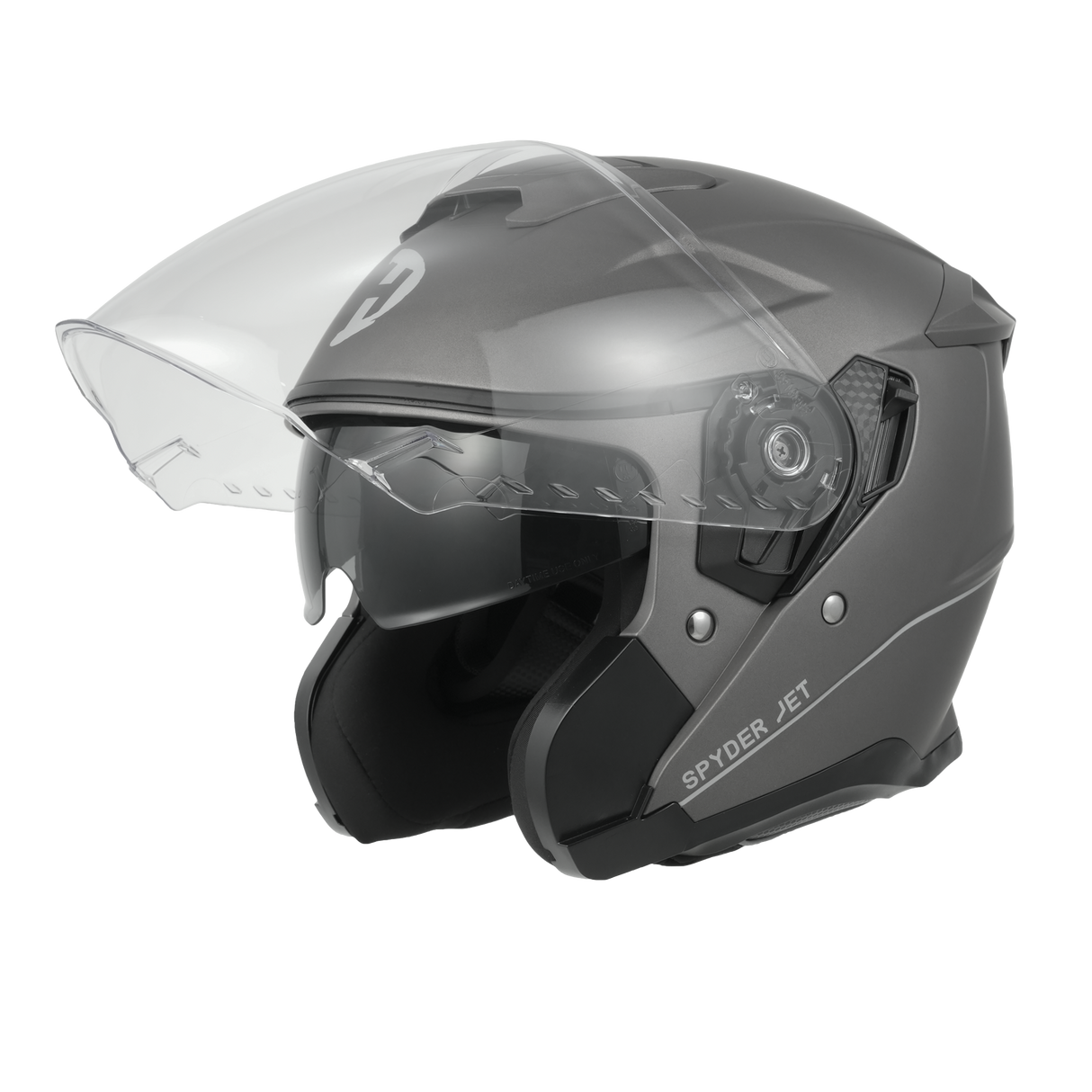 Daytona Spyder Jet- Gun Metal Grey Dull Metallic D.O.T. & ECE approved
