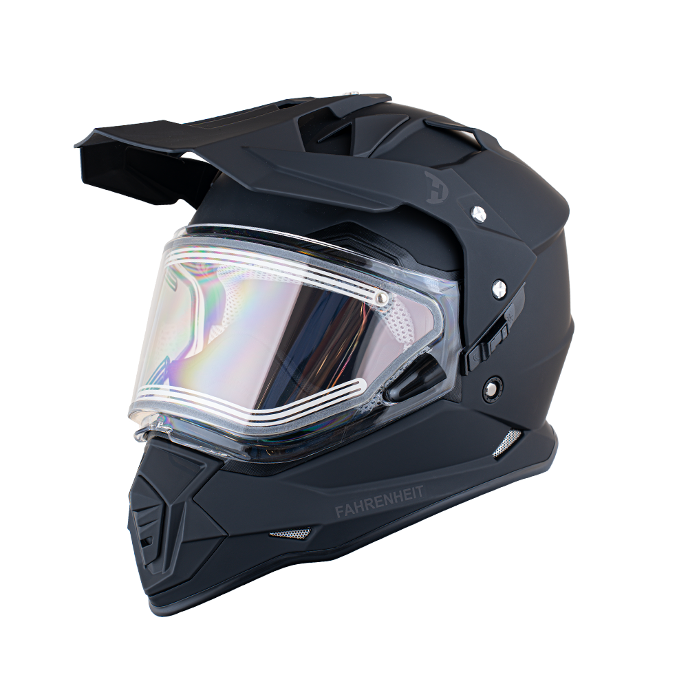 Daytona Fahrenheit- D.O.T. - Dull Black - Snow Helmet