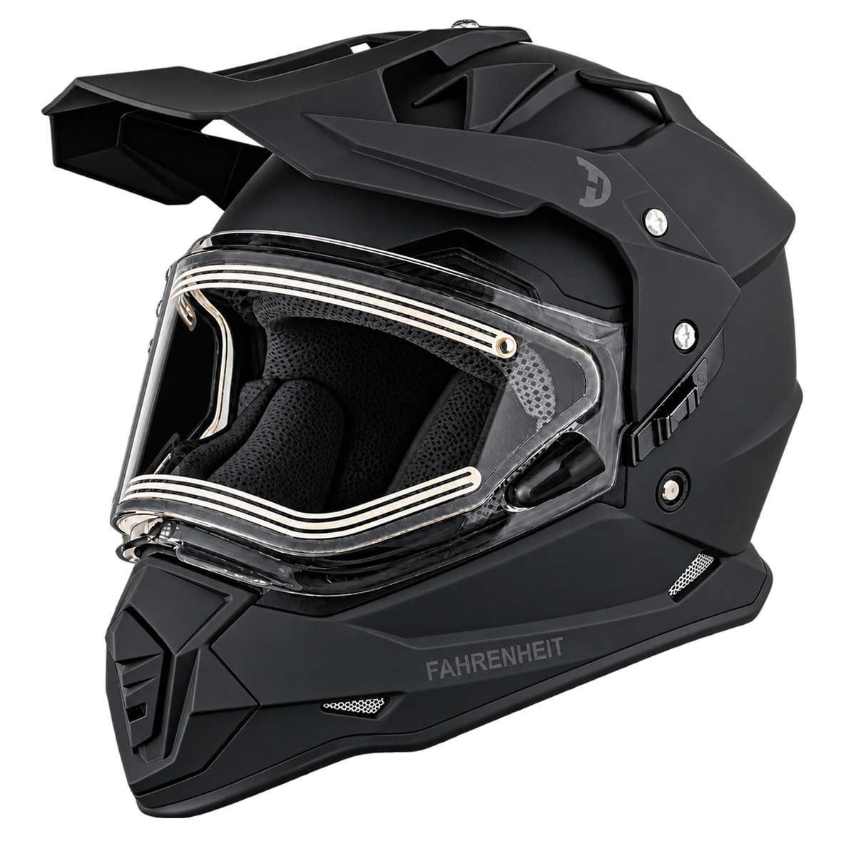 Daytona Fahrenheit- D.O.T. - Dull Black - Snow Helmet