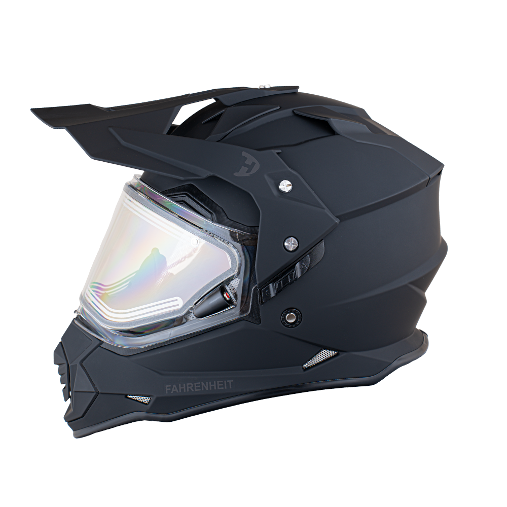 Daytona Fahrenheit- D.O.T. - Dull Black - Snow Helmet