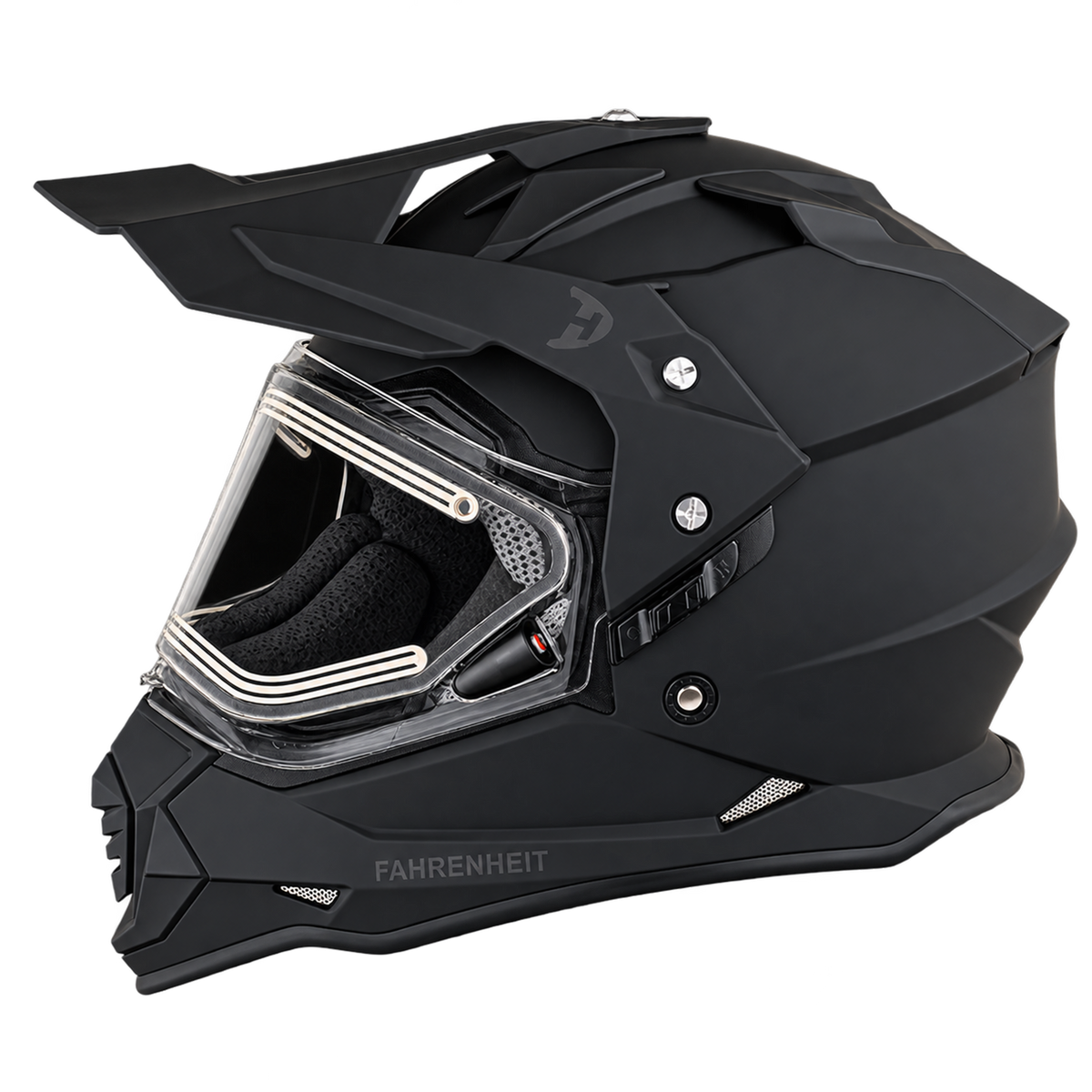 Daytona Fahrenheit- D.O.T. - Dull Black - Snow Helmet