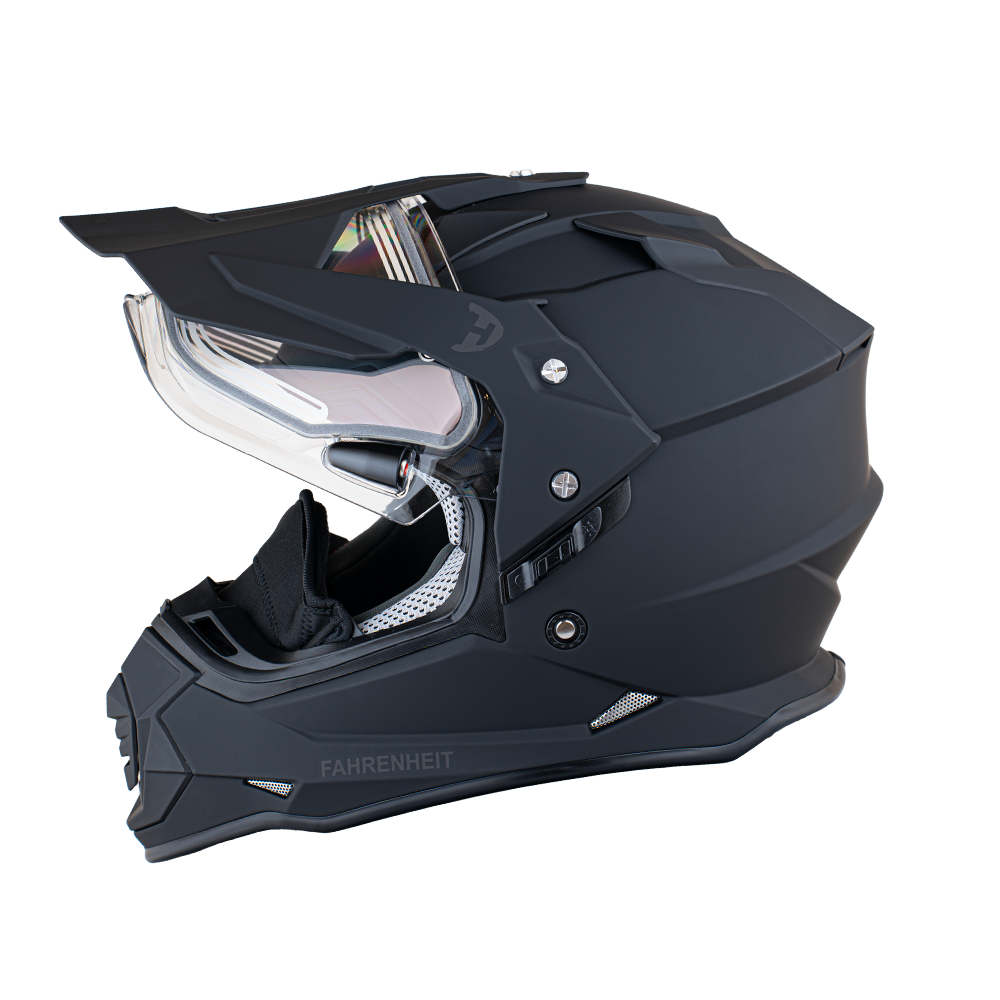 Daytona Fahrenheit- D.O.T. - Dull Black - Snow Helmet