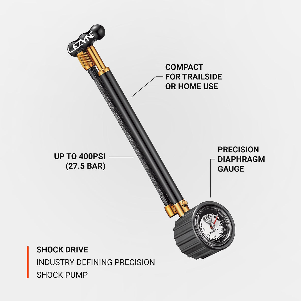 Buzzy’s Pollinator 300PSI Shock Pump