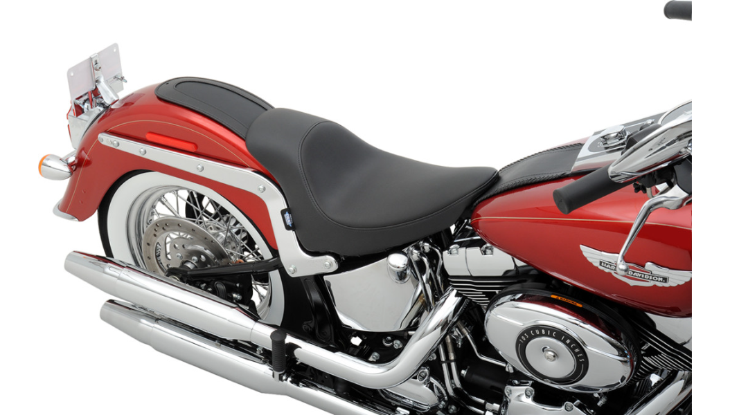 DRAG SPECIALTIES EZ-Solo Seat - Smooth - Solar-Reflective Leather - FLST '00-'17 0802-0804